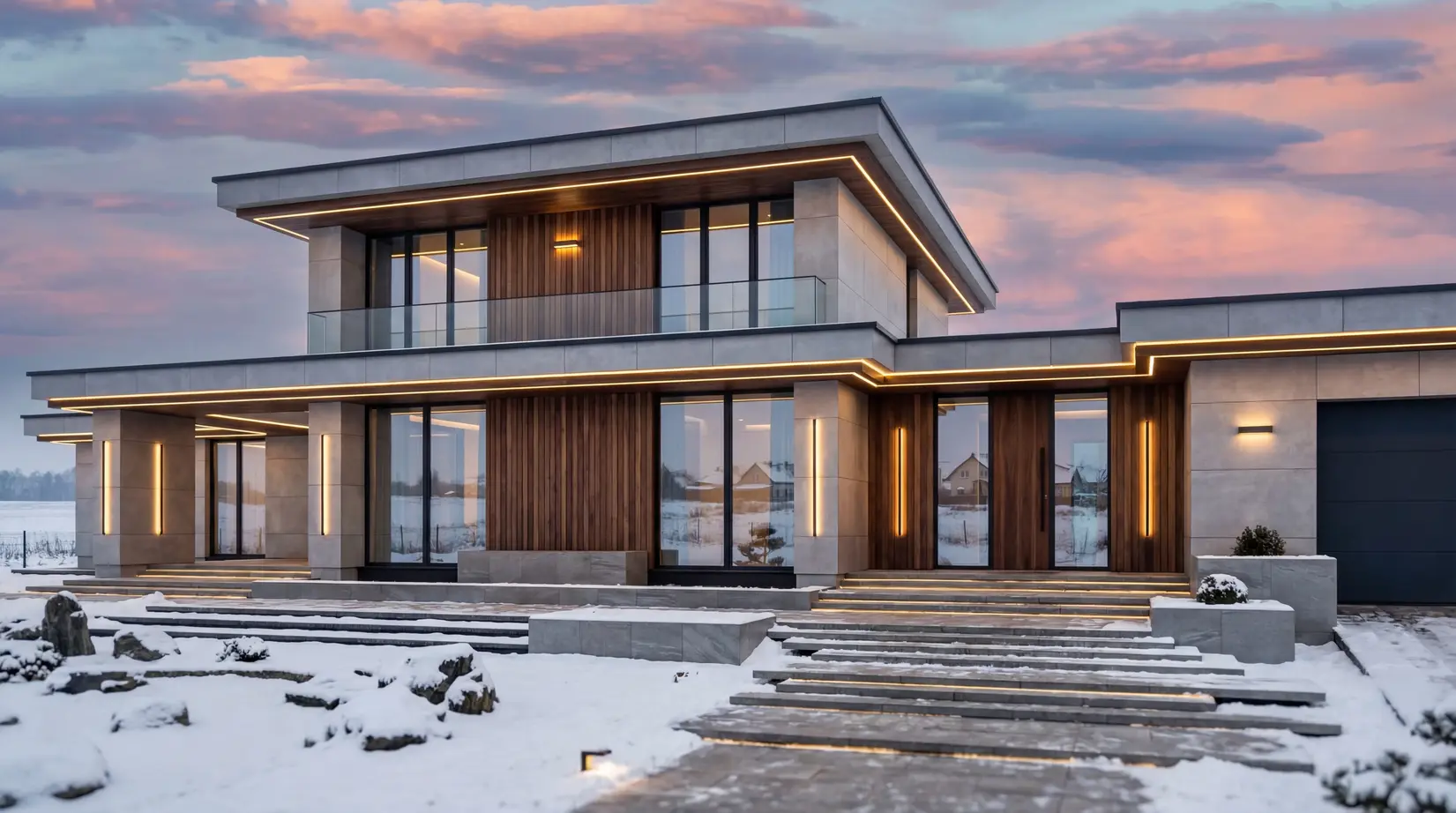 Дома в стиле Райт — фото 17